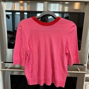 LK Bennett Pink and red sweater (has piling, see photos) XS